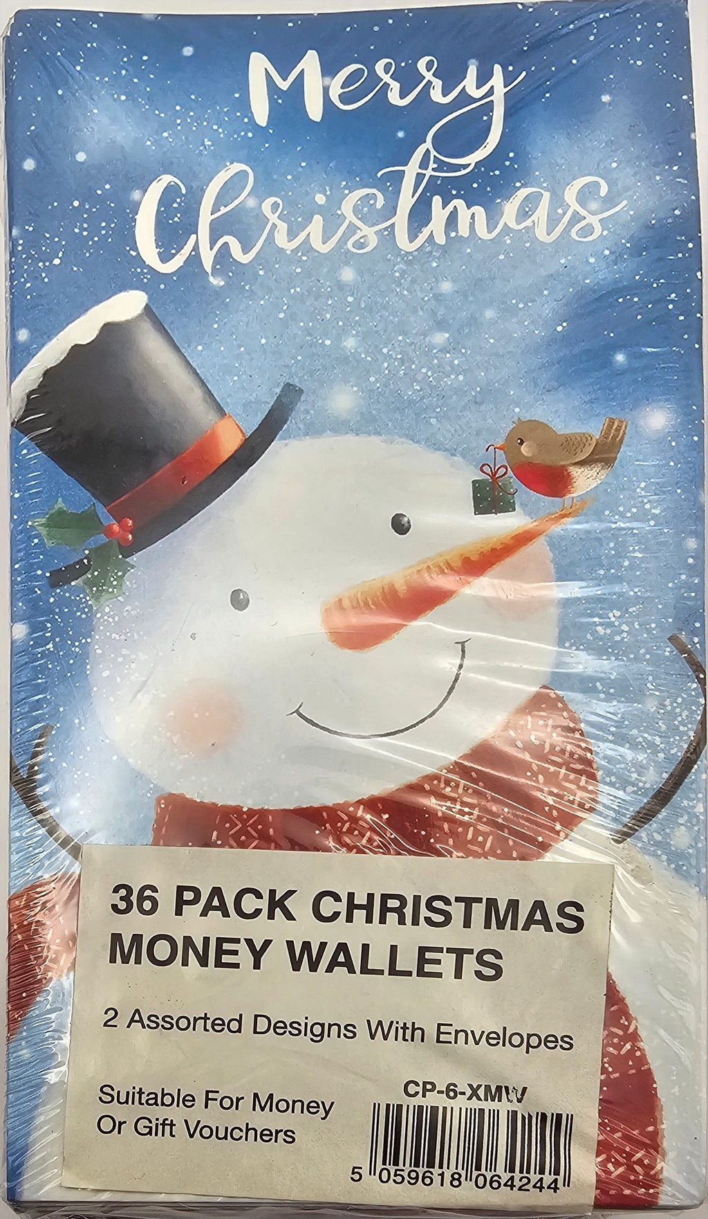 christmas  money wallets  36 pack 2 designs