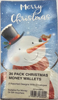 christmas  money wallets  36 pack 2 designs