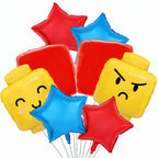 TiAaihion Building Block Balloons – 8pc Brick-Themed Party Decorations