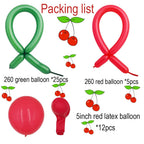 TiAaihion Cherry Balloons Kit – DIY Cherry Balloon Decor for Parties and Valentines