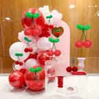TiAaihion Cherry Balloons Kit – DIY Cherry Balloon Decor for Parties and Valentines