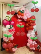 TiAaihion Cherry Balloons Kit – DIY Cherry Balloon Decor for Parties and Valentines