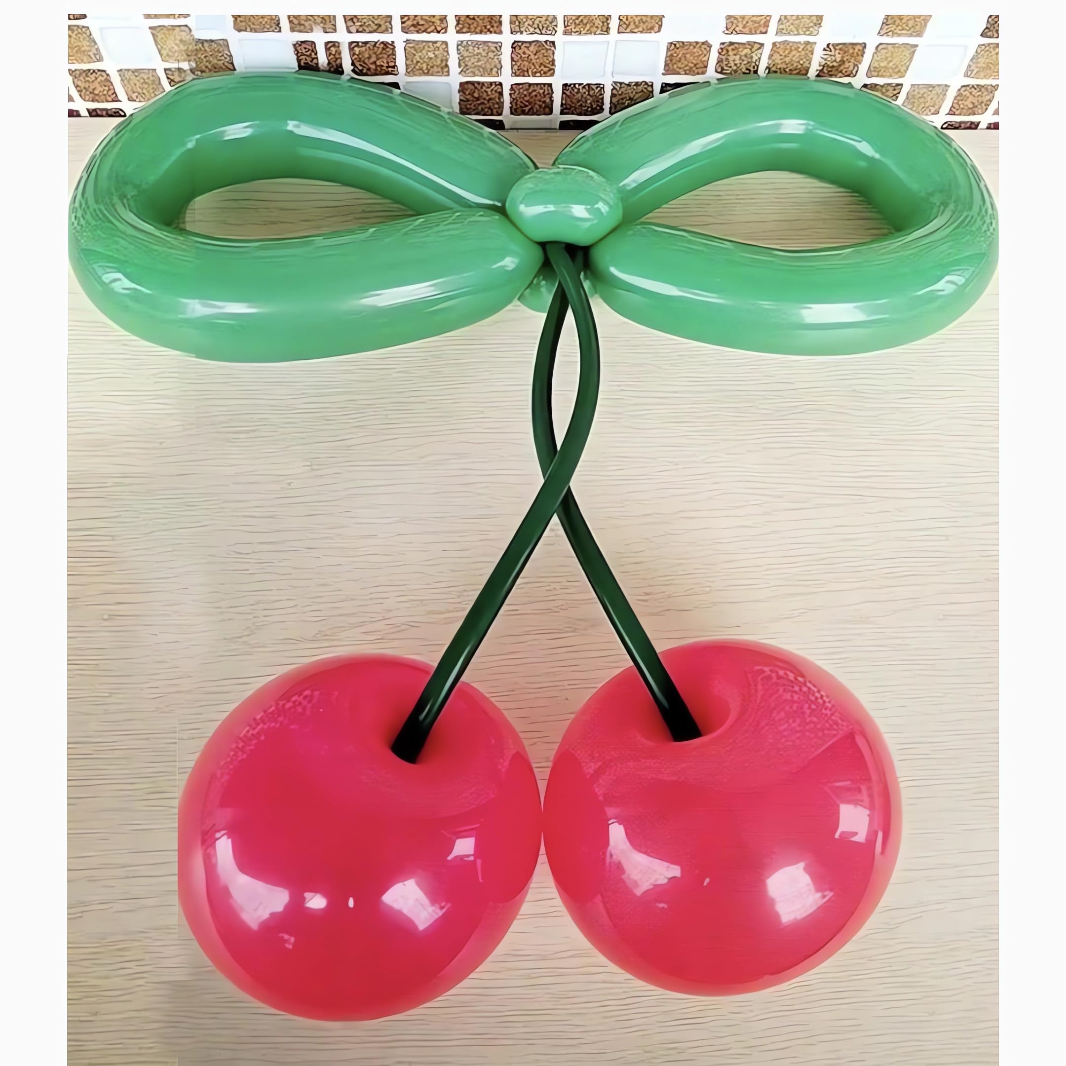 TiAaihion Cherry Balloons Kit – DIY Cherry Balloon Decor for Parties and Valentines