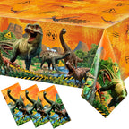 Tiamon 3 Pcs Dinosaur Tablecloths – 54x108 in Yellow