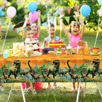 Tiamon 3 Pcs Dinosaur Tablecloths – 54x108 in Yellow