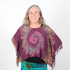Tie Dye Cropped Poncho
