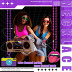 Tigeen 48 Pcs 80s Beaded Necklaces – Neon Colors, Retro Party Set, 12 Styles