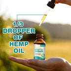 Hemp Oil High Potency - 3 Pack Maximum Strength Organic Hemp Drops for Adults | Natural Relax & Good Mood | Vegan Tincture