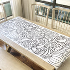 Tiny Expressions Thanksgiving Coloring Tablecloth for Kids - 30x72 Giant Poster (Rolled)