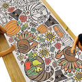 Tiny Expressions Thanksgiving Coloring Tablecloth for Kids - 30x72 Giant Poster (Rolled)