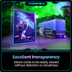 TitanShield 3x4 Inch Seamless Toploaders – 100 ct | Platinum Quality for Pokemon, MTG, Yugioh, and Kpop Photocards