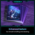 TitanShield Premium Card Sleeves – 150 Pack (66x91mm) Dual-Textured, Archival-Grade for MTG, Pokemon, One Piece, Lorcana