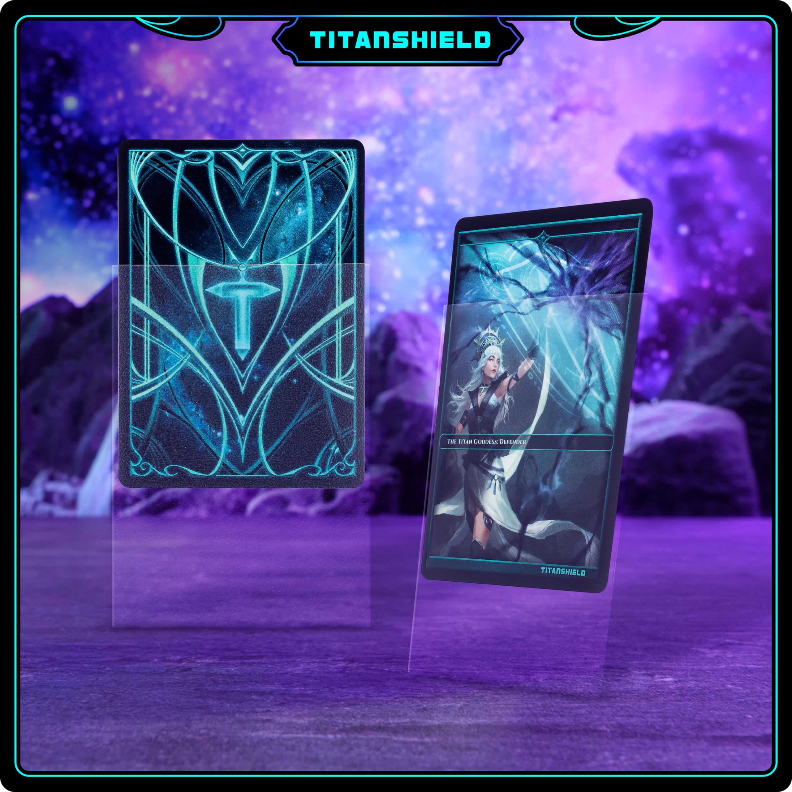 TitanShield Premium Card Sleeves – 150 Pack (66x91mm) Dual-Textured, Archival-Grade for MTG, Pokemon, One Piece, Lorcana