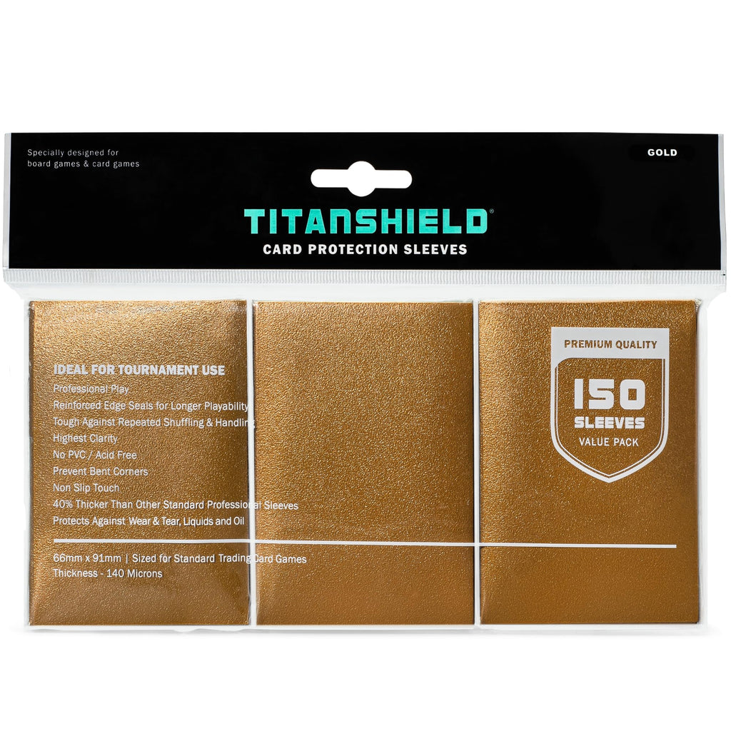 TitanShield Premium Card Sleeves – 150 Pack, 66x91mm | MTG, Pokemon, One Piece, Lorcana