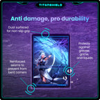 TitanShield Premium Card Sleeves – 150 Pack (66x91mm) Dual-Textured, Archival-Grade for MTG, Pokemon, One Piece, Lorcana