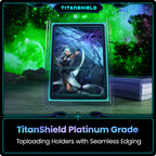 TitanShield 3x4 Inch Seamless Toploaders – 100 ct | Platinum Quality for Pokemon, MTG, Yugioh, and Kpop Photocards