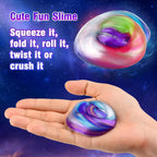 TITRITH 80-Pack Valentine Slime Party Favors Kit | Galaxy Slime Toys for Kids 4–12 | Soft Putty & Stress-Relief Play