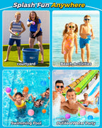 Tlitlimom Reusable Water Balloons – Self-Sealing 18-Pack for Kids 3–12