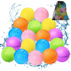 Tlitlimom Reusable Water Balloons – Self-Sealing 18-Pack for Kids 3–12