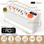 TMEHM 3-in-1 Sleep Sound Machine — 8 Sounds, Bluetooth Speaker, 12-Color Night Light