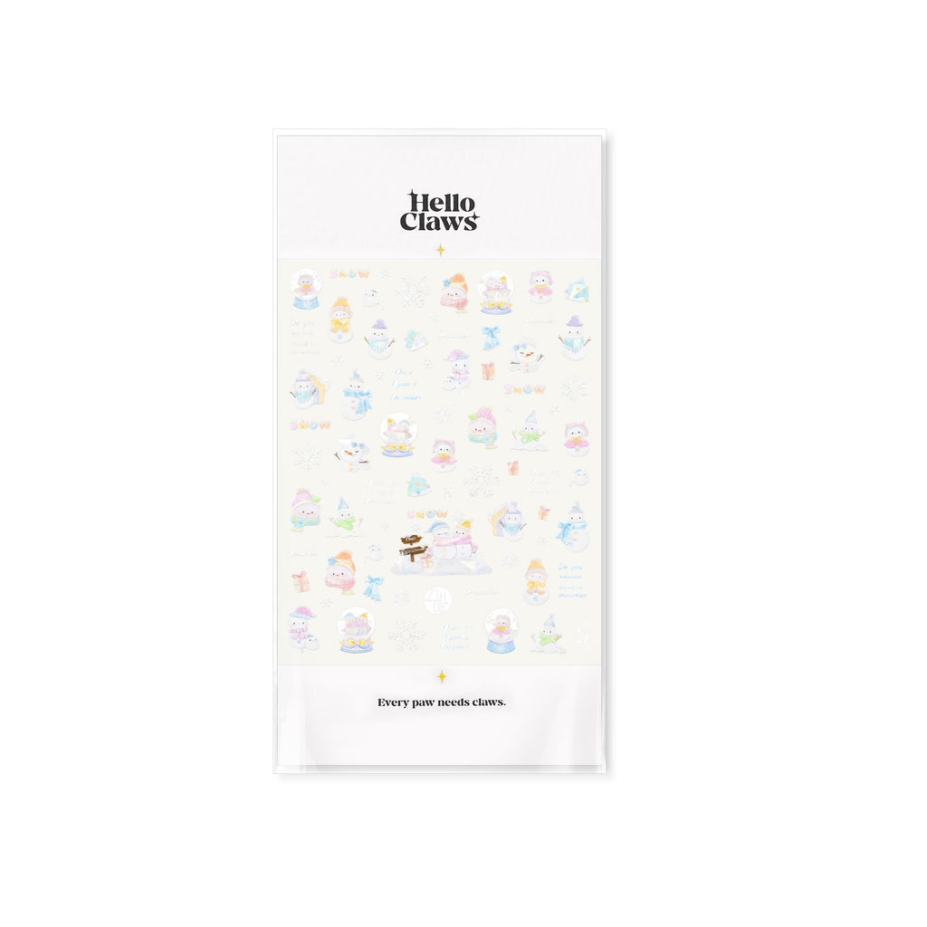 Hello Claws | Snowman And Candy House Nail Deco Sticker