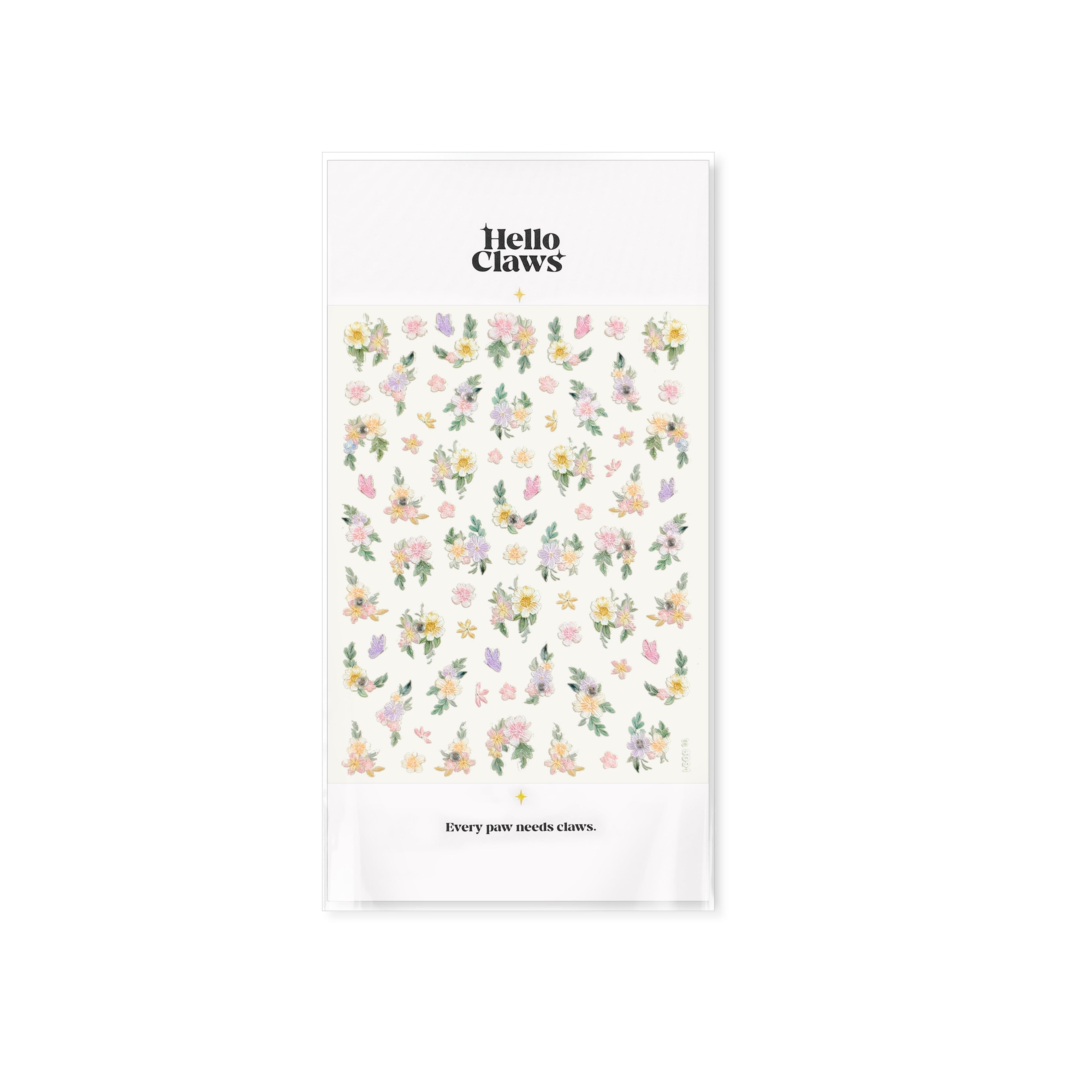 Hello Claws | Flower Diamond Nail Deco Sticker