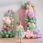 Togvu Dusty Green Purple Pink Balloons - 60 Pack, 12in Confetti Gold for Baby Showers & Weddings