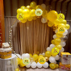 Togvu Sunflower Yellow Gold Balloons – 12in Bee Theme with Metallic Confetti