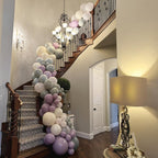 Togvu Dusty Green Purple Pink Balloons - 60 Pack, 12in Confetti Gold for Baby Showers & Weddings