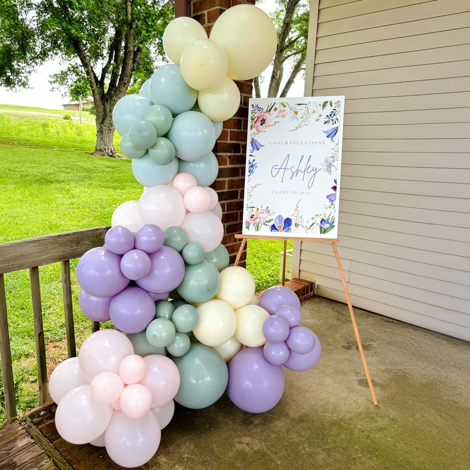 Togvu Dusty Green Purple Pink Balloons - 60 Pack, 12in Confetti Gold for Baby Showers & Weddings
