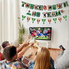 Tomario 53PCS Football Party Decorations Kit — Go Team Banner & Swirl Set