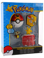 Tomy Pokemon Throw 'N' Pop Duel Pikachu Pokeball & Cubone Repeat Ball Figures