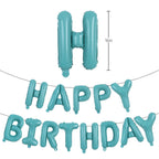 TONIFUL Cream White Happy Birthday Balloons – 40" HOME Letter Balloon + 18" Heart Balloons (2) | Durable Latex, Reusable Party Decor