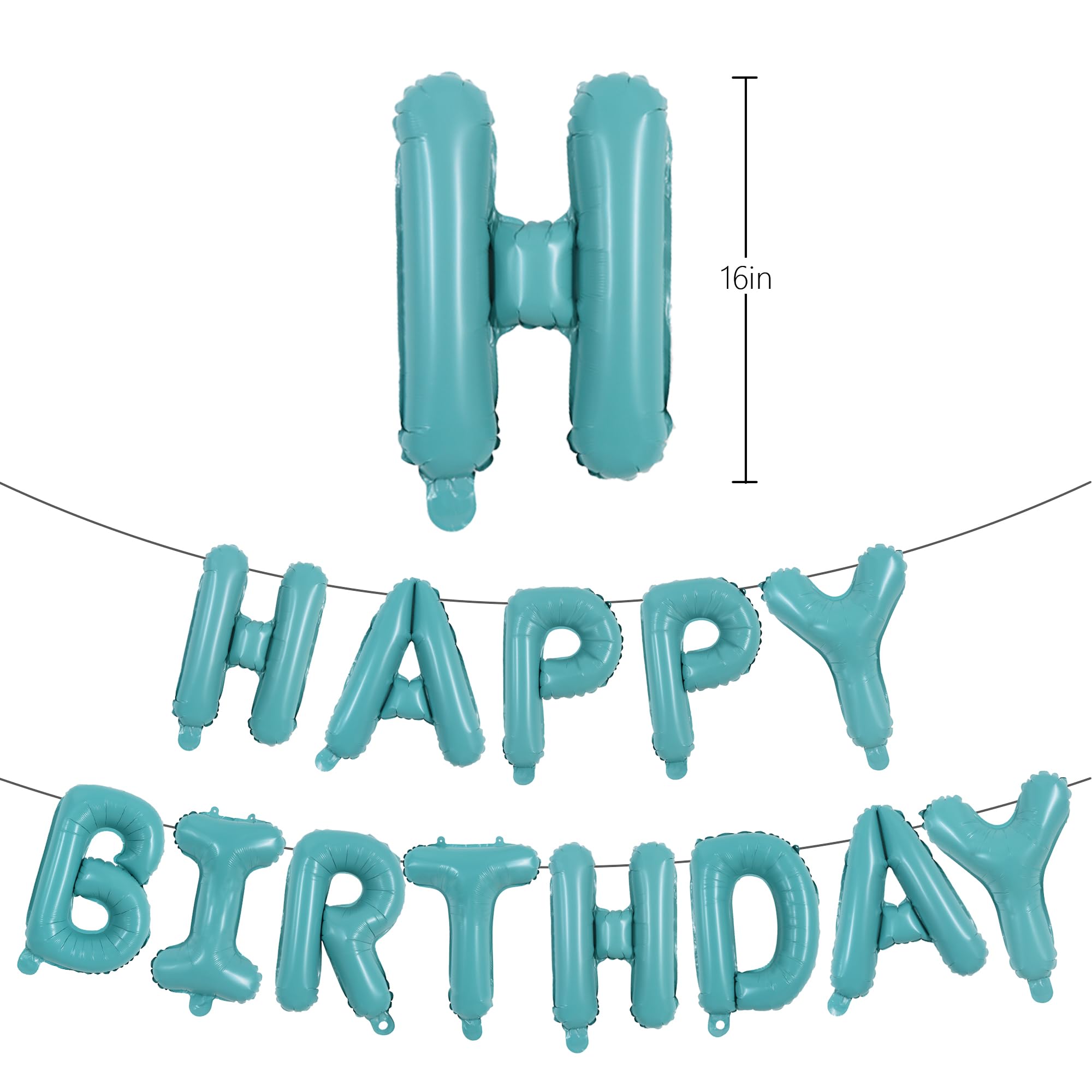 TONIFUL Cream White Happy Birthday Balloons – 40" HOME Letter Balloon + 18" Heart Balloons (2) | Durable Latex, Reusable Party Decor