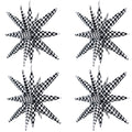 TONIFUL 22-Inch 4D Explosion Star Mylar Balloons – 4 Pack for Racing Theme Party Decor