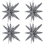 TONIFUL 22-Inch 4D Explosion Star Mylar Balloons – 4 Pack for Racing Theme Party Decor
