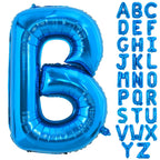 TONIFUL 40 Inch Blue Letter Balloon – Giant Alphabet Foil Balloons for Parties