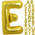 TONIFUL 40-Inch Gold Letter E Balloon – Large Foil Mylar Balloons for Parties