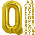 TONIFUL 40 Inch Gold Letter Q Balloon – Large Foil Balloons for Birthday & Party Decor