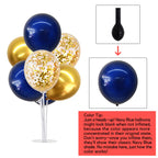 TONIFUL 4-Set Navy Blue Gold Balloon Centerpieces – Table Stand Kit for Graduation 2026
