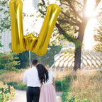 TONIFUL 40 Inch Gold Letter Balloon — Large Foil Letter Balloons for Parties