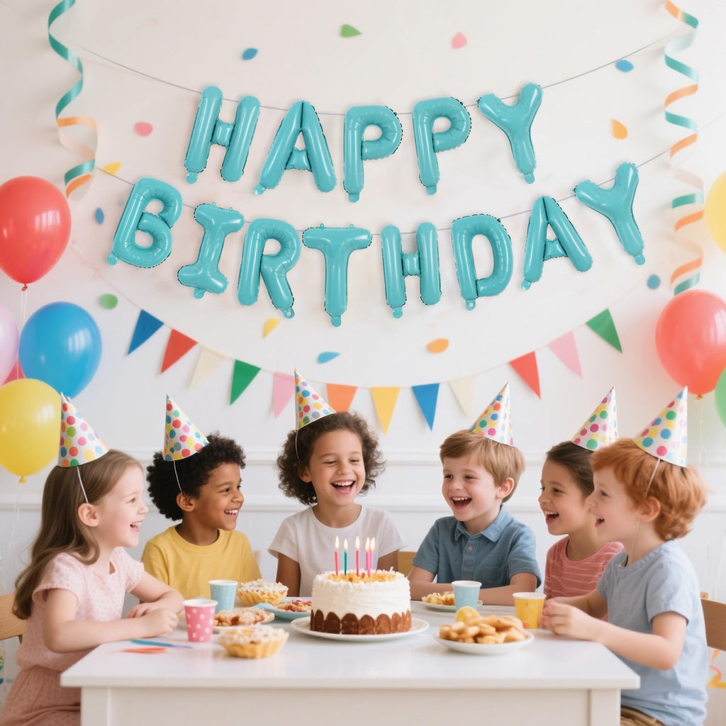 TONIFUL Cream White Happy Birthday Balloons – 40" HOME Letter Balloon + 18" Heart Balloons (2) | Durable Latex, Reusable Party Decor