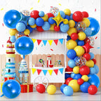 TONIFUL 8Pcs Blue 22-Inch 4D Foil Balloons | Giant Mirror Sephere Mylar Decor