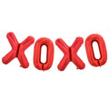 TONIFUL Valentine's Day Balloons - 16in XOXO Letter Foil Banner, Red