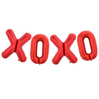 TONIFUL Valentine's Day Balloons - 16in XOXO Letter Foil Banner, Red