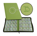 TopDeck 1000 Card Binder - Green, 16-Pocket Side-Loading Ringless Binder for Pokemon, Yu-Gi-Oh, MTG