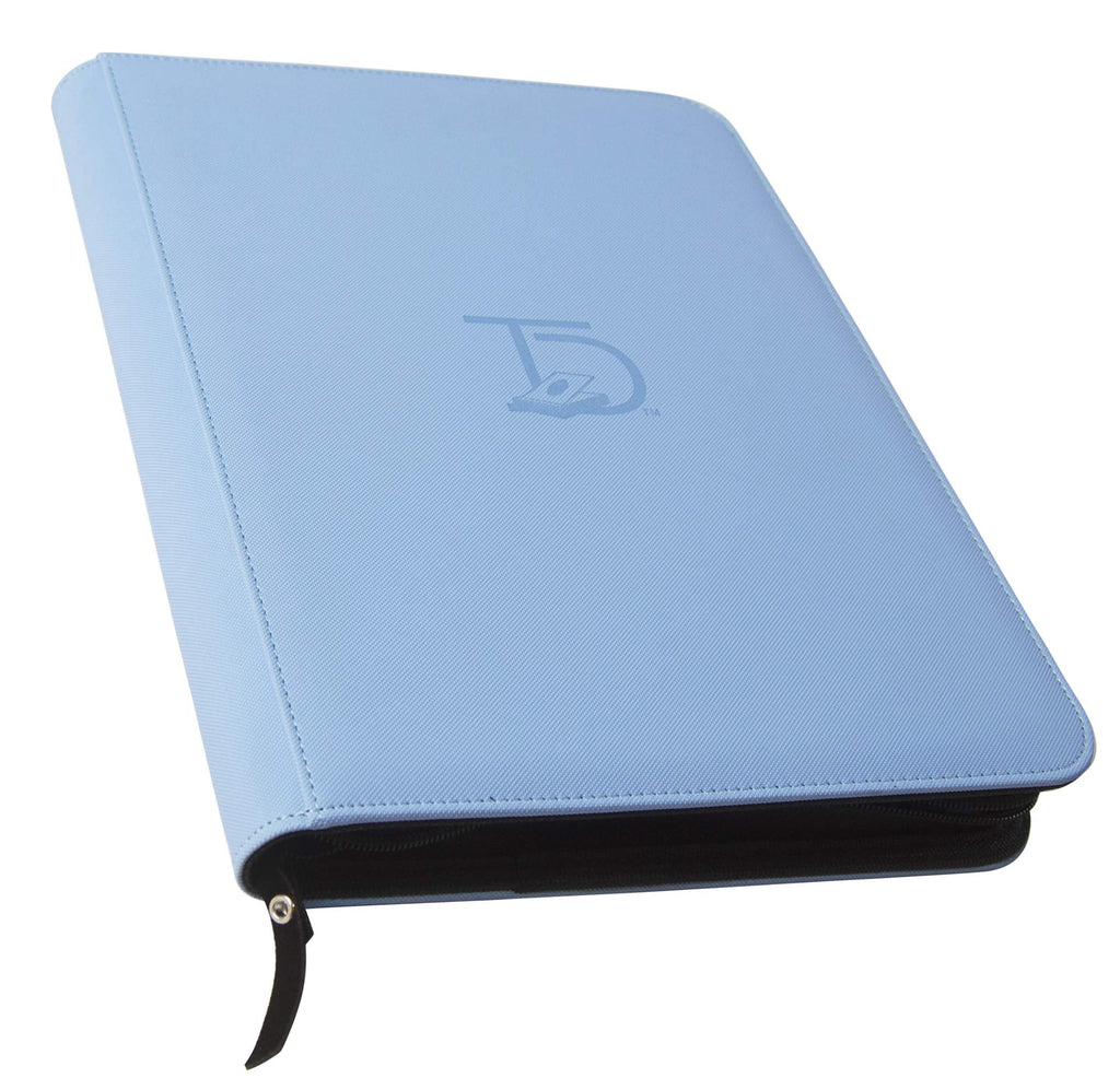TopDeck 500 Card Ringless Zip Binder Pro – 9-Pocket TCG Binder (Blue) for Pokemon, Yu-Gi-Oh, MTG