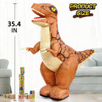TOPMVP 2.4GHz RC Inflatable Dinosaur Toy – 360° Rotation, Sound Effects