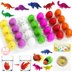 TORONTOKYO 28-Pack Hatching Dino Eggs with Valentines Cards for Kids – Classroom Favors & Party Gifts