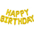 TOTAFAM Gold Happy Birthday Balloons Banner – Personalized Name Letters for Parties